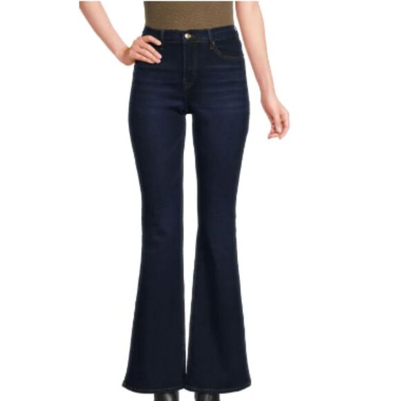 True Religion Pants - True Religion High Rise Jeans Reagan Dark Denim Flare Leg NWT Size 27 Stretch